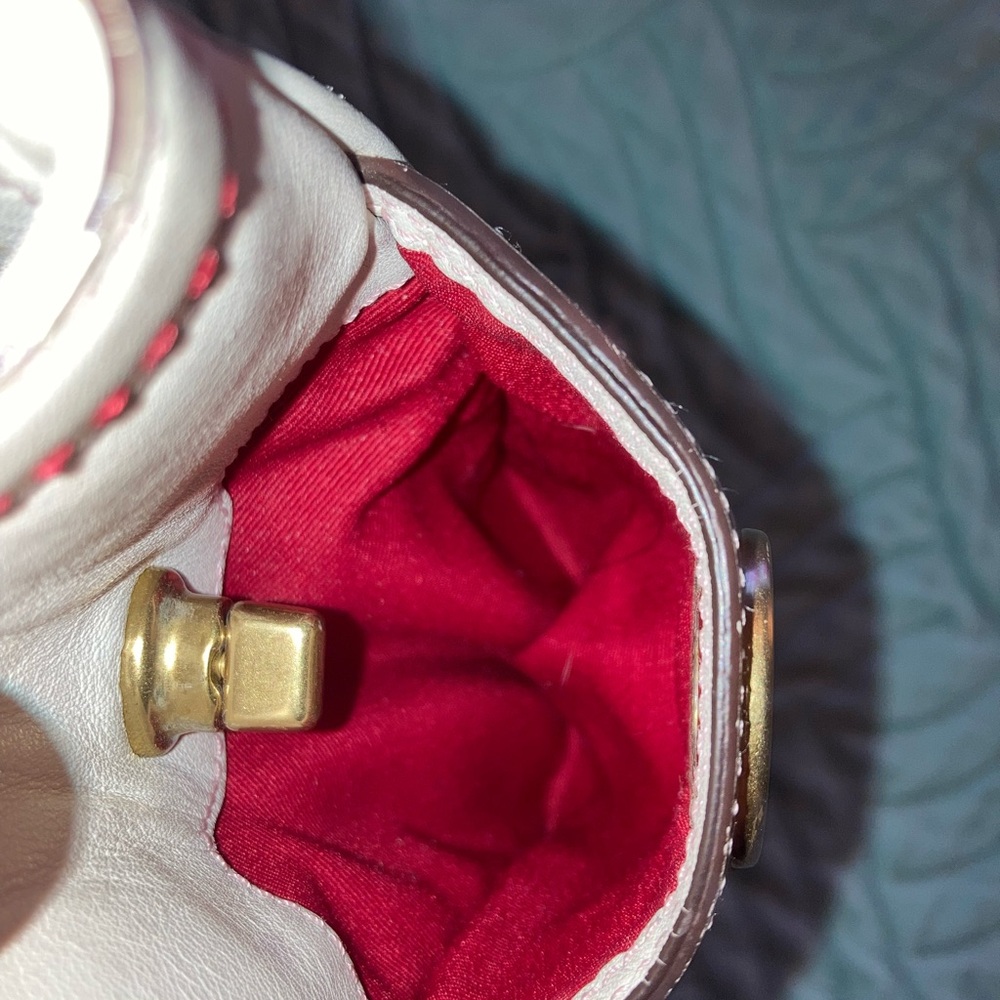 Coach Poppies for Peace White Bag with Multicolor Floral Design/LE/retired - Picture 5 of 16